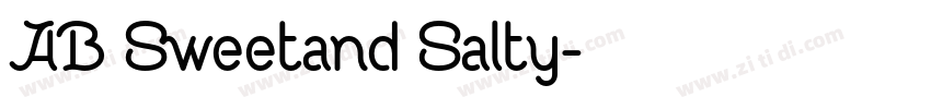 AB Sweetand Salty字体转换